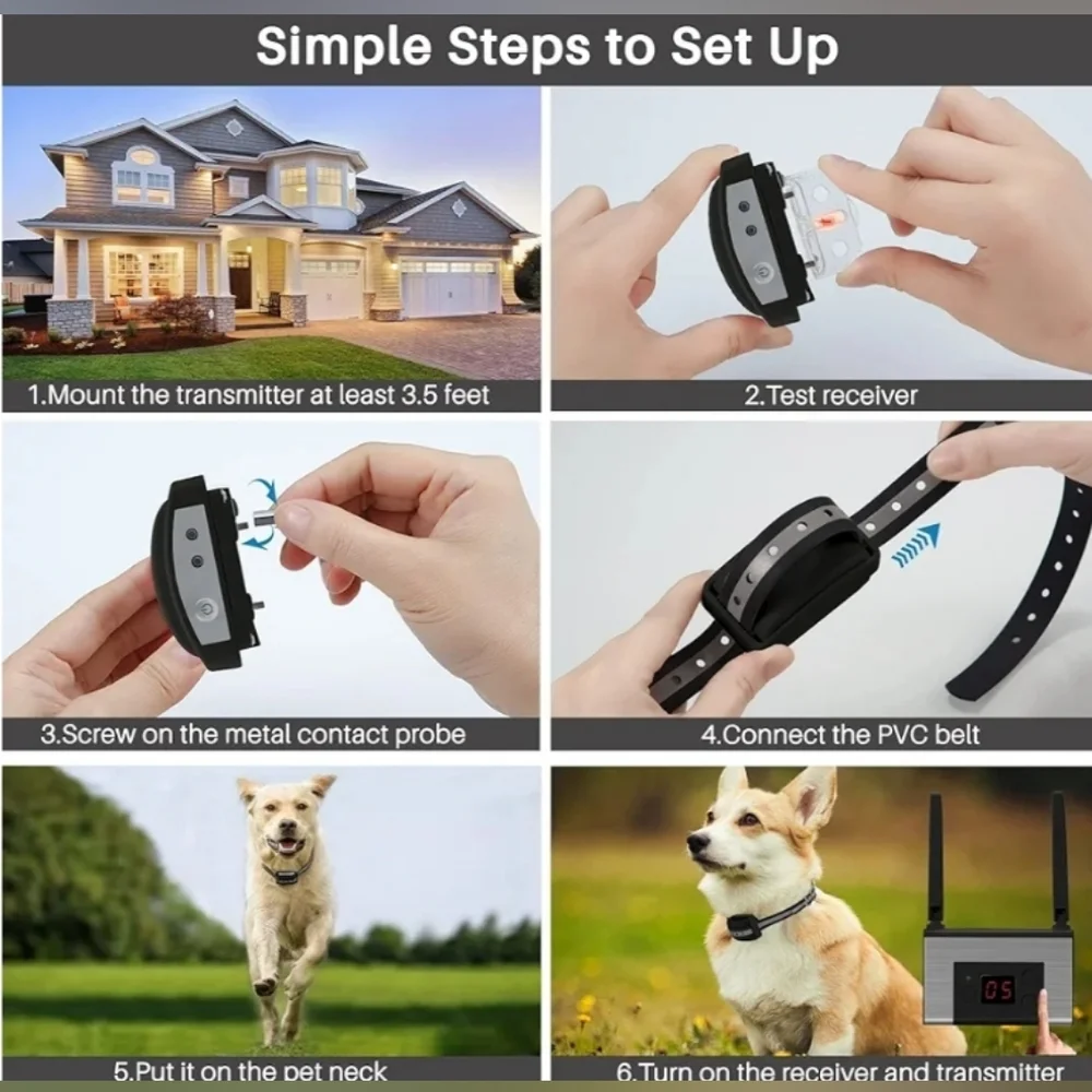 Wireless electronic pet fence system